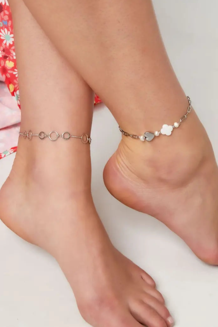 Fenna Ankle Bracelet Silver