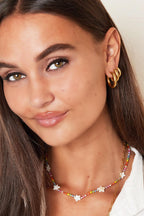 Basic creolen oorbellen - large Stainless Steel