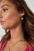 oorbellen met harthangers medium