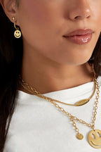 Smiley Charm Earrings