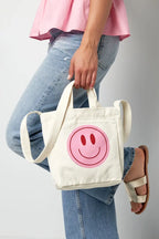Canvas Smiley Tas