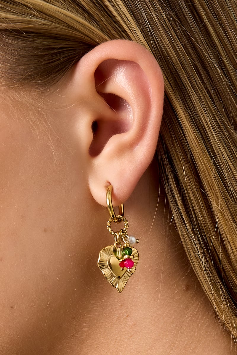 Heart Happy Charm oorbellen