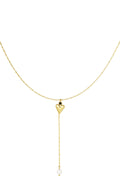 classic heart & pearl ketting