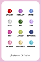 Geboortesteen oorbel