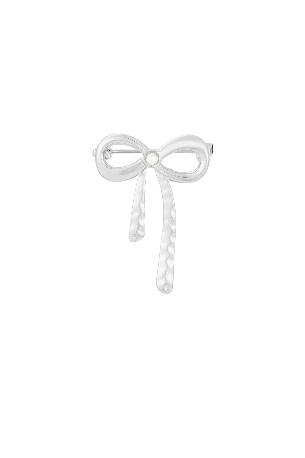 broche pearl bow
