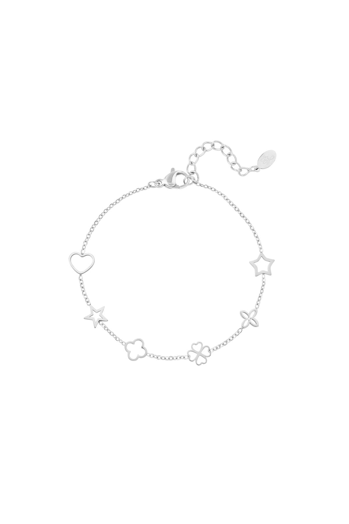 Armband met figuurtjes Goud kleur Stainless Steel