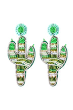 Cactus Bead Drop Earrings