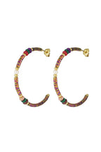 Beaded Aura Hoops