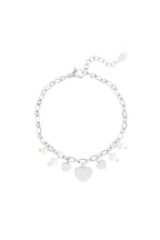 hearts & pearls armband