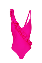 Ruffle V-Neck Swimsuit