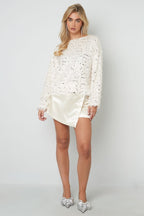 Feestelijke glinsterende top