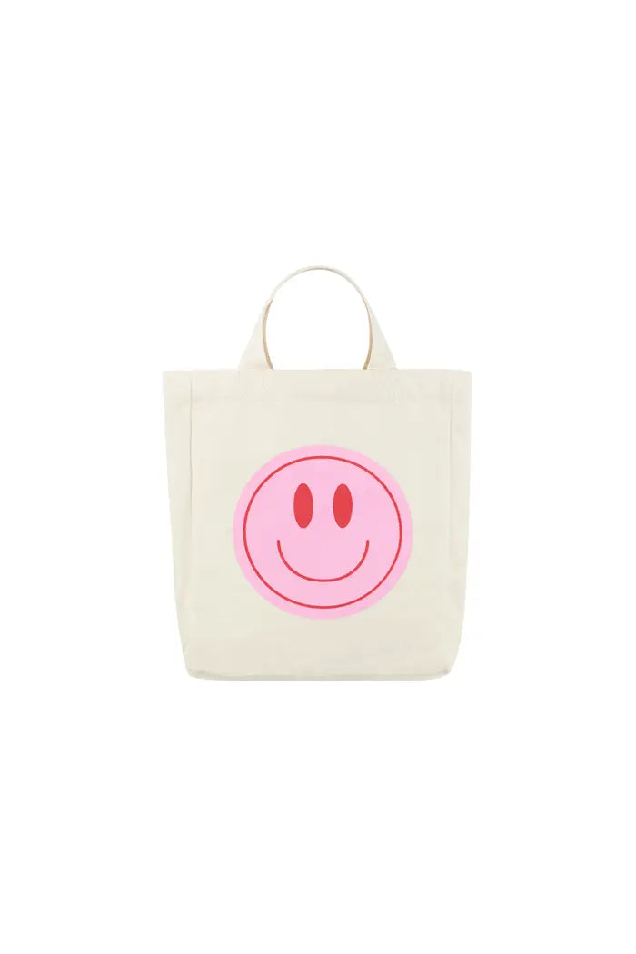 Smiley-Tasche aus Canvas