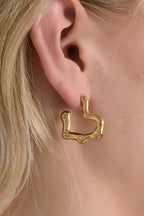 Oorbellen met hart van roestvrij staal Dagelijks Dagelijks Damessieraden