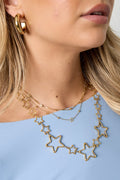 Roestvrijstalen kettingen Ster Casual Dagelijks Eenvoudig Serie Dames sieraden