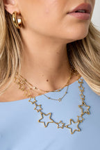 Roestvrijstalen kettingen Ster Casual Dagelijks Eenvoudig Serie Dames sieraden