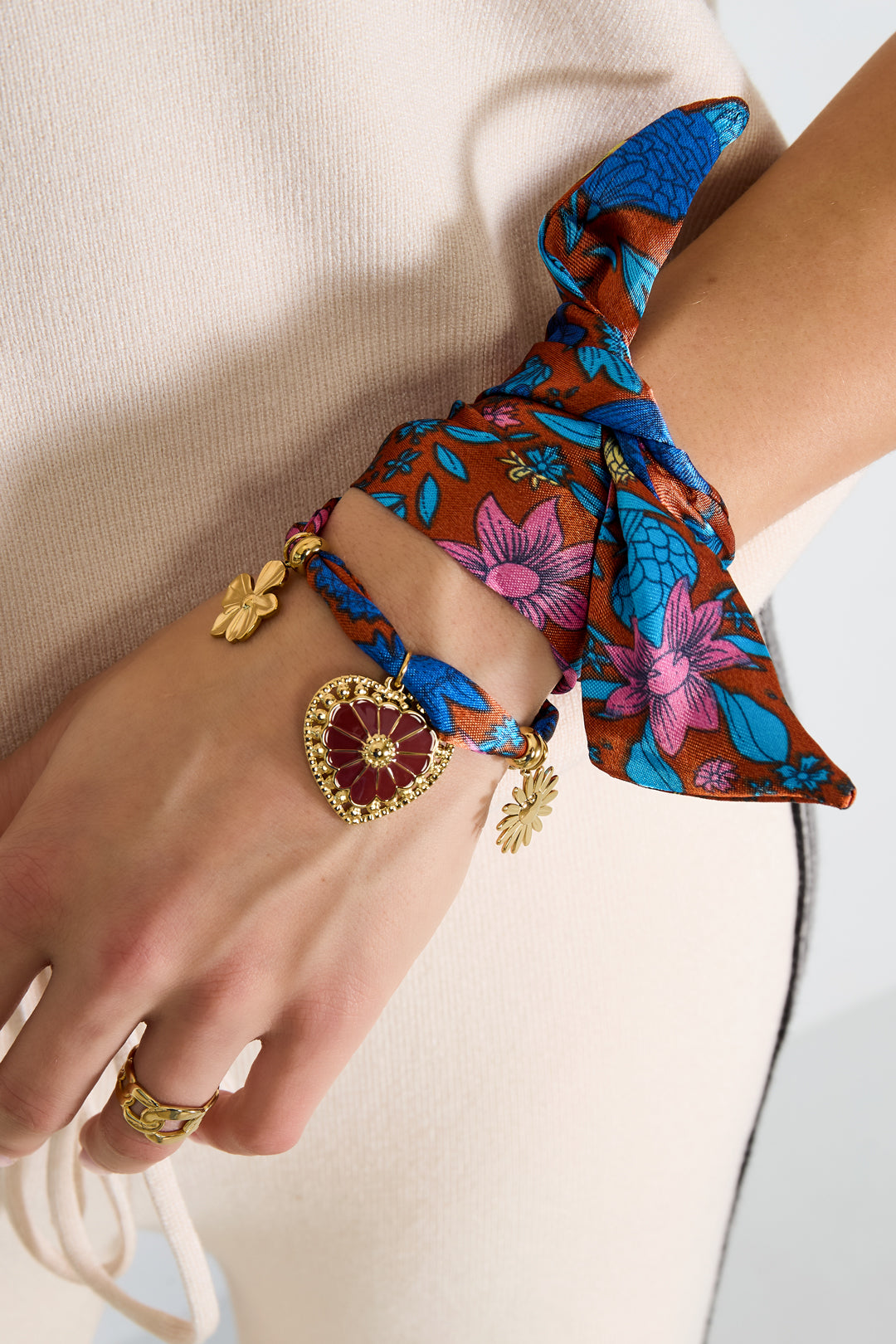 Armbanden met bedel van roestvrij staal, hart, casual, dagelijks, eenvoudig, serie, damessieraden