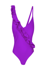 Ruffle V-Neck Swimsuit