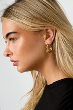 Oorbellen van roestvrij staal met hart, casual, dagelijks, eenvoudig, serie, damessieraden