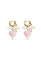 Oorbellen van roestvrij staal met hartjes, casual, dagelijks, eenvoudig, serie, damessieraden