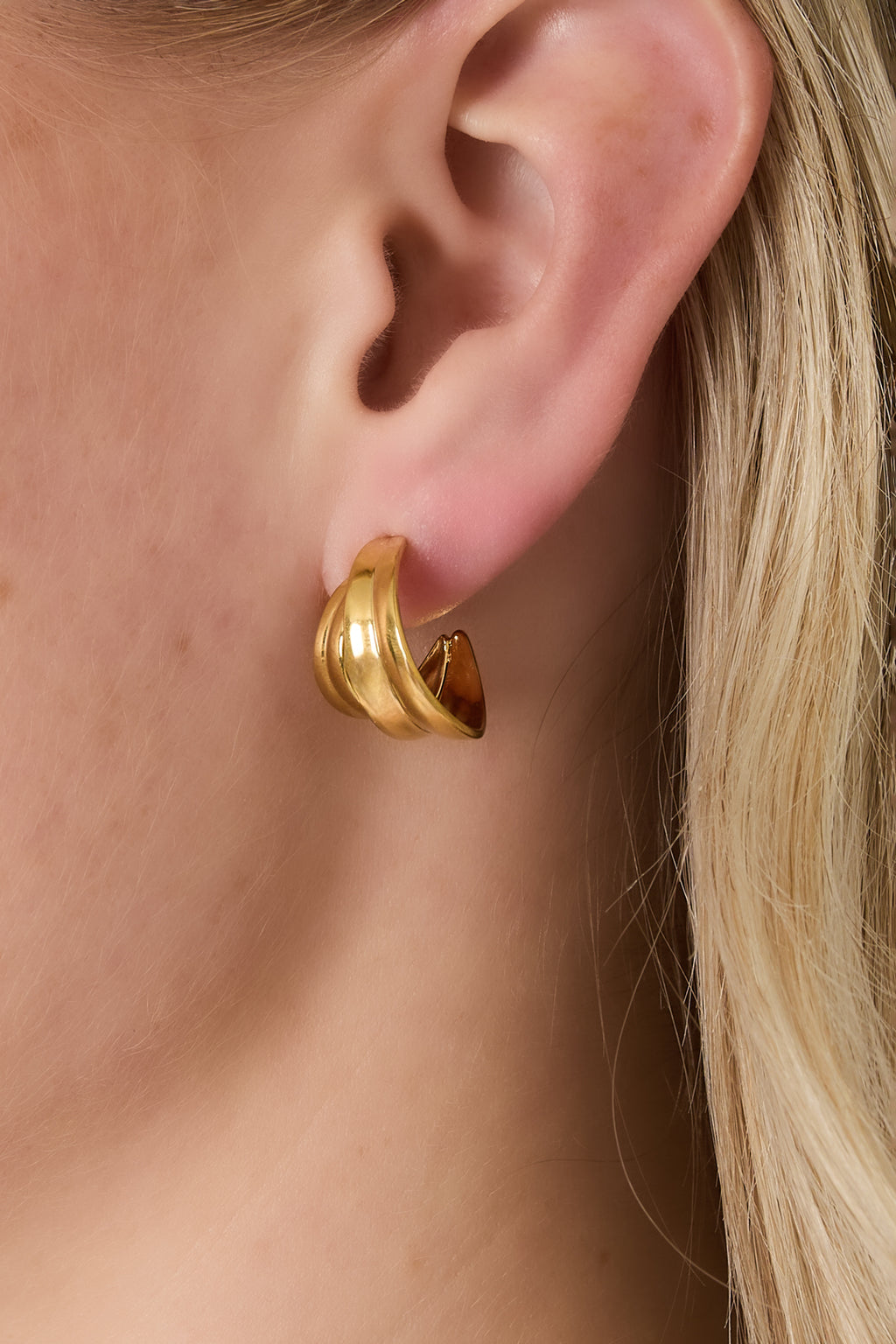 Gepolijste lusoorbellen