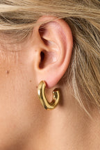 Oorbellen van roestvrij staal met onregelmatige vorm, casual, dagelijks, eenvoudig, serie, damessieraden