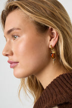 Oorbellen met hartjes van roestvrij staal, Daily Simple-serie, damessieraden