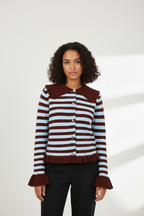 Striped Collar Knit