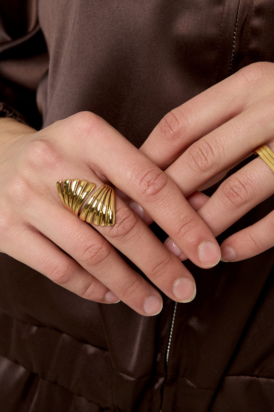 Roestvrijstalen statementringen onregelmatige vorm Casual Dagelijks Eenvoudig Serie Damessieraden