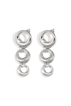 Oorbellen van roestvrij staal met hanger, cirkel, casual, dagelijks, eenvoudig, serie, damessieraden