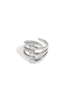 Roestvrijstalen statement ringen, casual, dagelijks, eenvoudig, serie, damessieraden