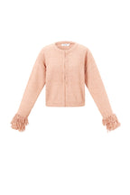 Cardigan met franjemouwen