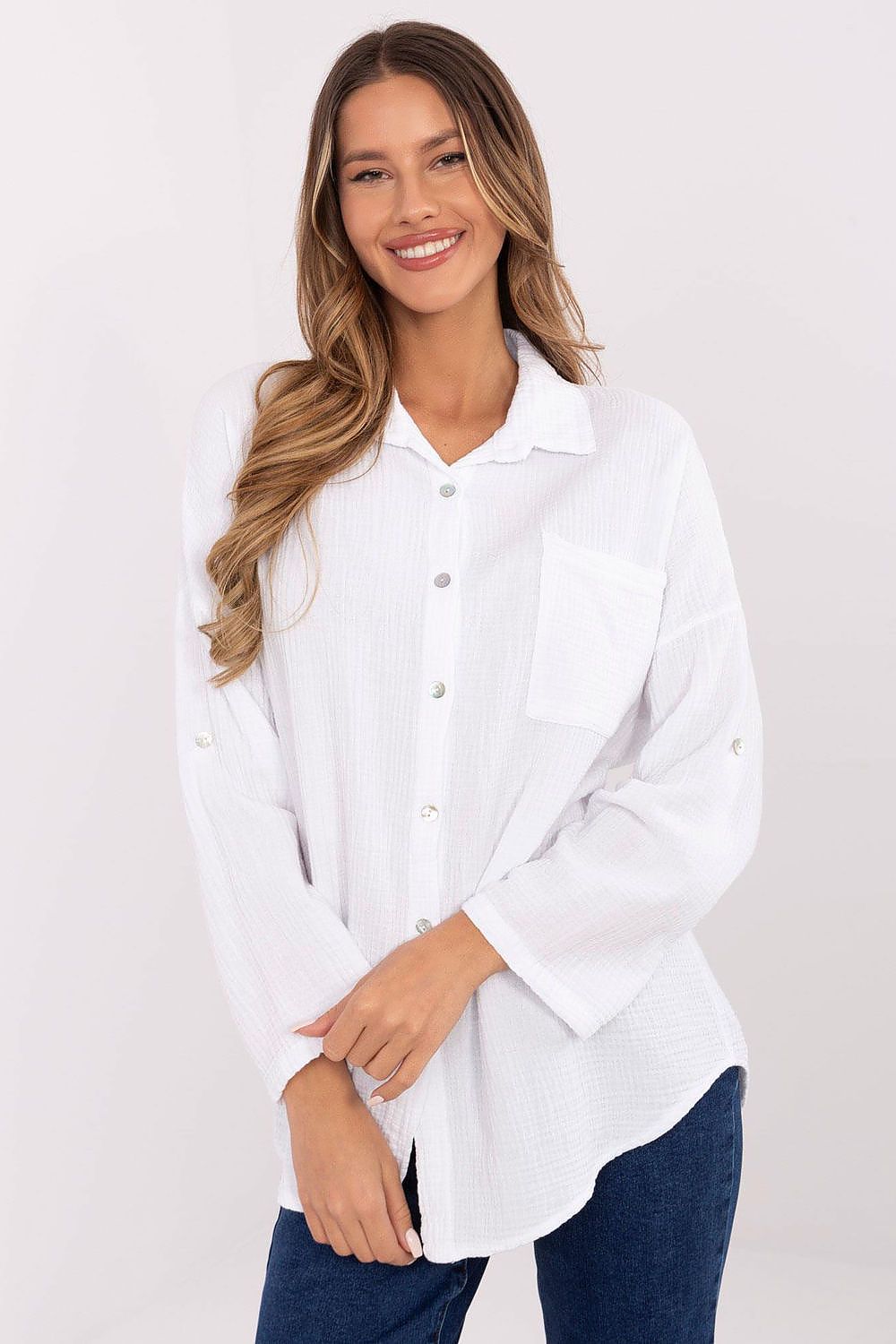  Overhemd met lange mouwen model 210013 Italy Moda 
