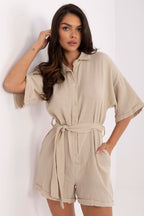 Linen Ease Jumpsuit Yoozy Fashion