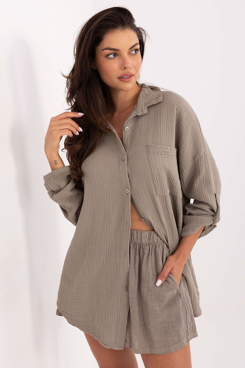  Overhemd met lange mouwen model 215497 Italy Moda 
