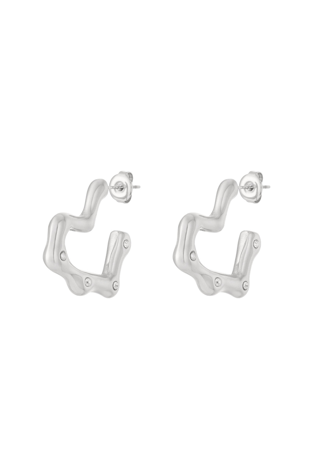 Oorbellen met hart van roestvrij staal Dagelijks Dagelijks Damessieraden