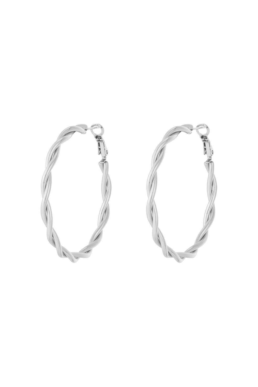 Twisted hoop earrings M
