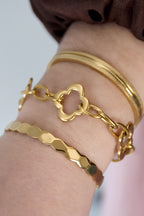 Roestvrijstalen kettingarmbanden Klaver Casual Dagelijks Dames sieraden