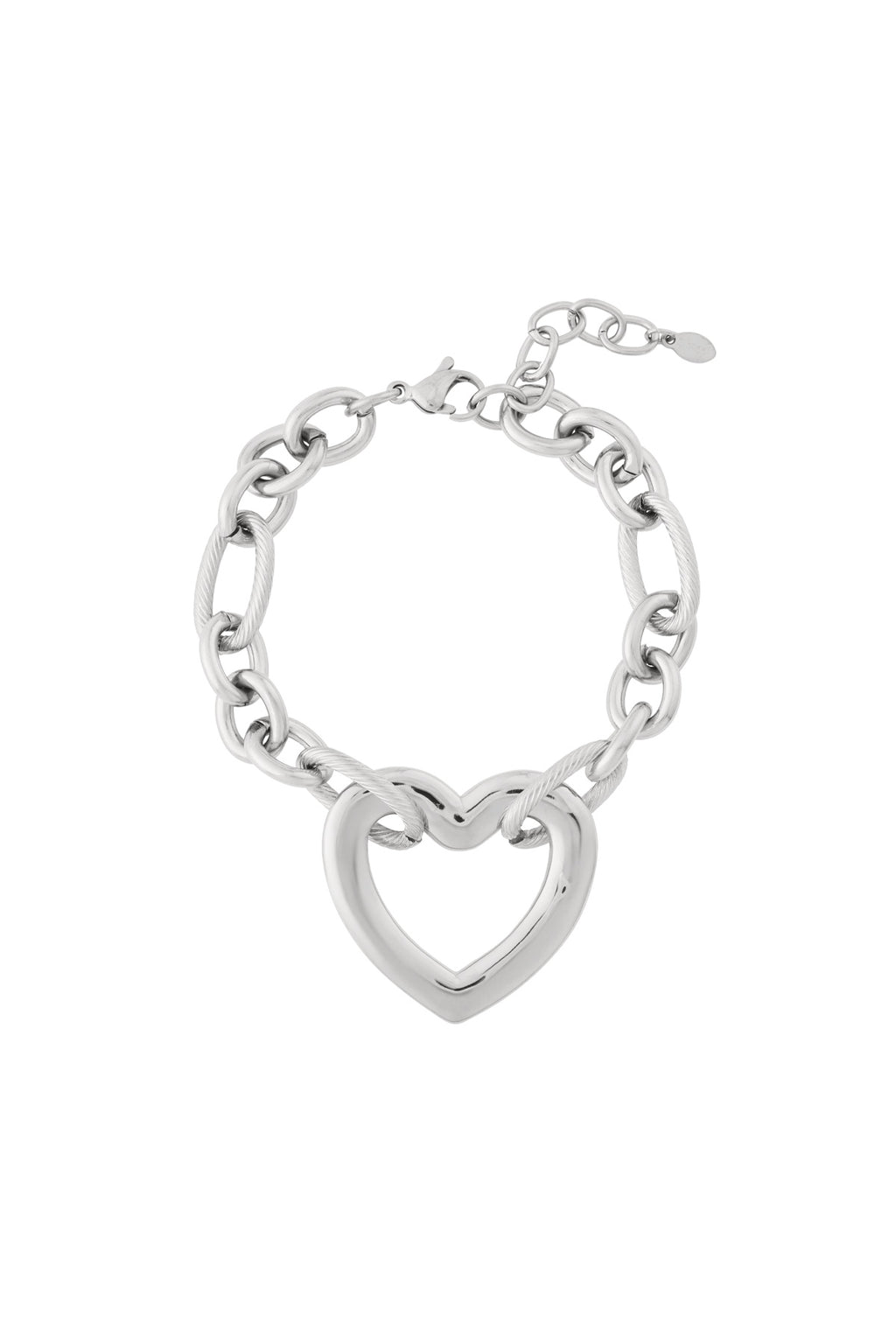 Armband met een ketting van harten