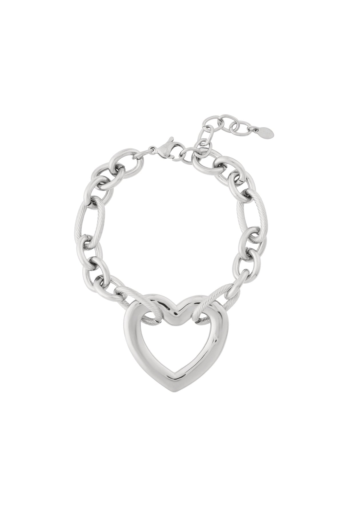 Armband met een ketting van harten