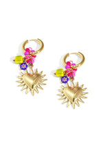 Glowing Heart Happy Charm oorbellen