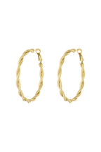 Twisted hoop earrings M