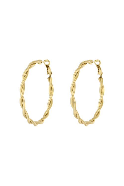 Twisted hoop earrings M