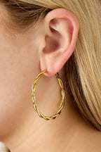 Twisted hoop earrings M